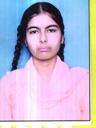 Parwinnder Kaur(10th ,96.46% marks)Session 2014-15 20th Rank in punjab  Merit List